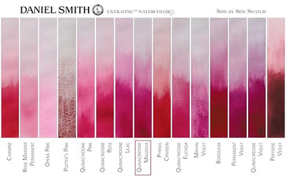 Daniel Smith 284600090 Extra Fine Watercolor 15ml Paint Tube, Quinacridone, Magenta, 0.5 Fl Oz (Pack of 1) - color: Magenta