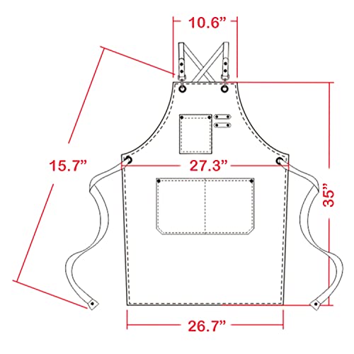 carrotez Adjustable Over sized Plus Size Canvas Apron with Pockets Men and Women Aprons - color: Mint
