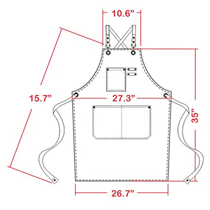 carrotez Adjustable Over sized Plus Size Canvas Apron with Pockets Men and Women Aprons - color: Mint