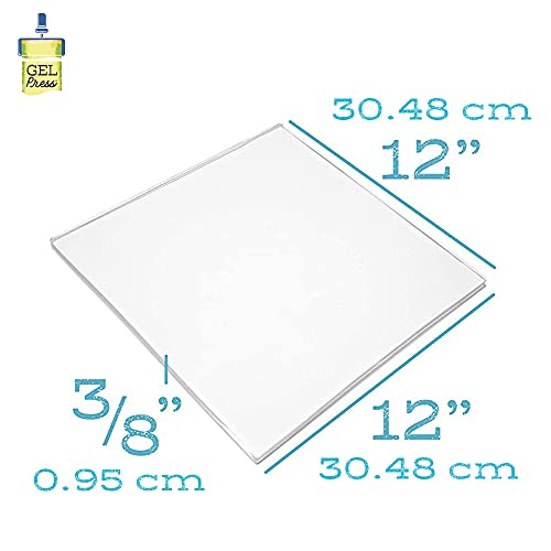 Gel Press 10803 Monoprinting Plate, 12" x 12" - size: 12" x 12"