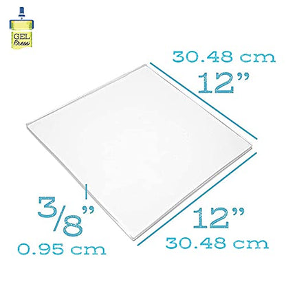 Gel Press 10803 Monoprinting Plate, 12" x 12" - size: 12" x 12"