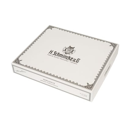Schmincke - HORADAM® AQUARELL luxury wooden box of the RETRO Line with 19 finest watercolours, 74650097, 18 x 1/2 cups + cochineal red in 15 ml, porcelain palette, brushes