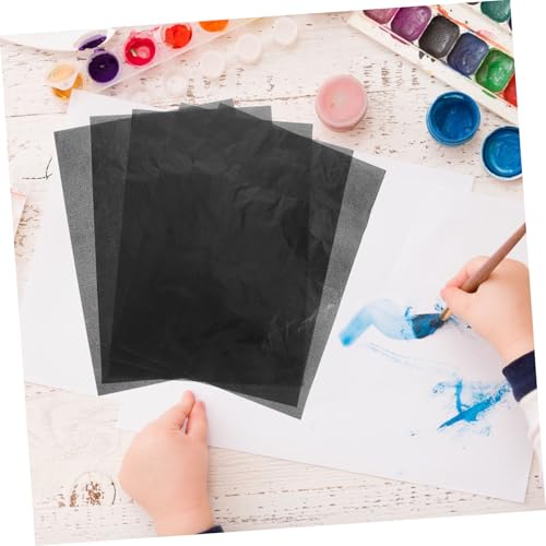 Angoily 50sheets Carbon Transfer Paper Black Graphite Tracing Sheet for Accurate Drawing Art Projects and Education Compatible with Various Tools for Clear Copying