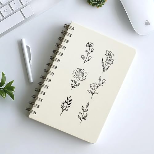 2 Sheets Plants Borders Silkscreen Stencil, Reusable Self-Adhesive Silk Screen Printing Wild Flower Pattern Plastic Mesh Bouquet Stencil for Painting on Wood Fabric DIY T-Shirt - style: Simple Flower