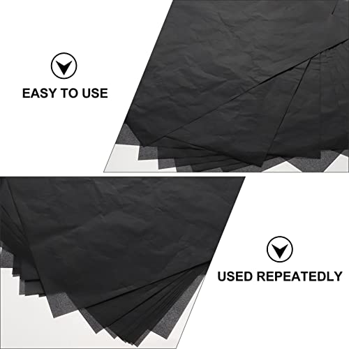 DOITOOL 25 Sheets Tracing Paper Carbon Graphite Transfer Carbon Paper Black Art Craft