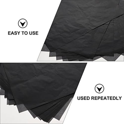 DOITOOL 25 Sheets Tracing Paper Carbon Graphite Transfer Carbon Paper Black Art Craft