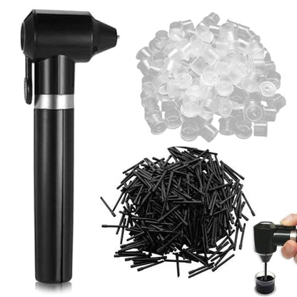 Ink Mixer Machine Kit, Yuelong Pigment Mixer Machine and Ink Caps Kit Includes Makeup Ink Pigment Electric Agitator Machine With 100 Mixing Sticks and 300 Mix Ink Cups for Microblading Supplies - size: Ink Machine +300pcs Caps