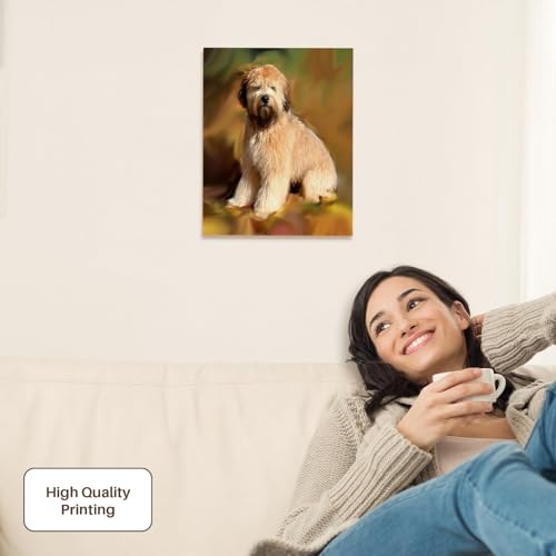 3dRose Soft Coated Wheaten Terrier Museum Grade Canvas Wrap 11x14 - size: 11"L x 14"W