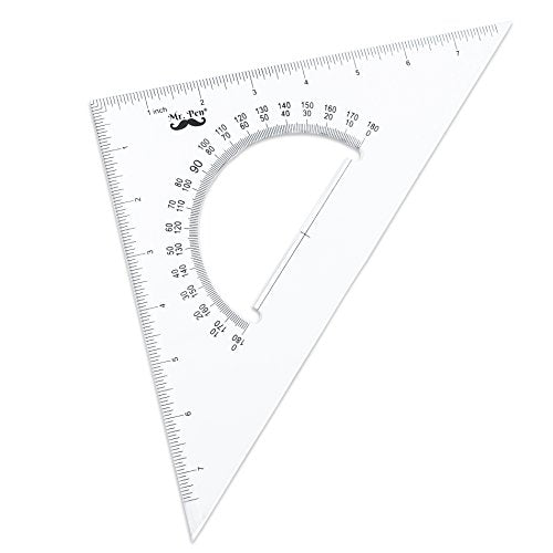 Mr. Pen Architectural Triangular Ruler Set with 12 Inch Triangular Scale | 11 Inch 30/60 and 8 Inch 45/90 Triangles