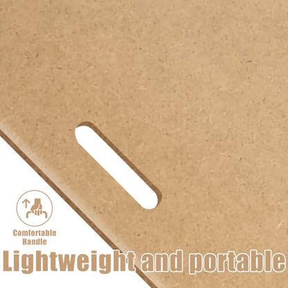 2 Pack 23" x 26" Drawing Board Large Sketch Board with Handle, Portable Art Clipboard for Drafting with Sturdy Clips & Elastic Bands, Artist Tote Board for Sketching, Drafting, Drawing & Painting