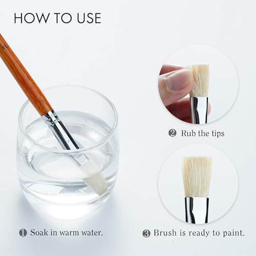 ARTIFY 15-Piece Professional Oil Paint Brush Set - Natural Hog Bristle, No-Shedding, Handcrafted by Masters for Oil/Acrylic/Gouache/Watercolor Painting (Includes Carrying Case) - color: Wood Color