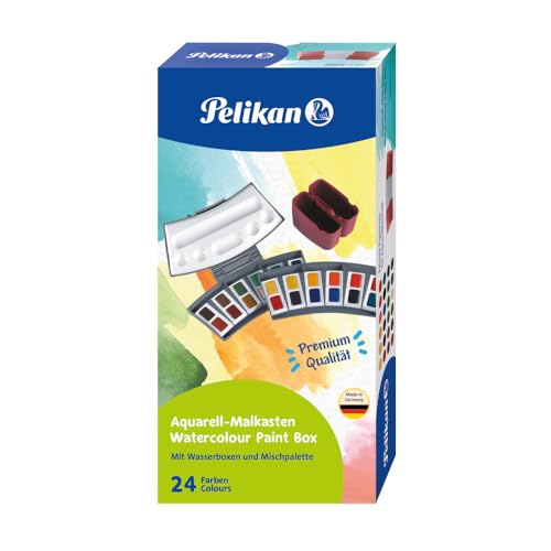 Pelikan Transparent Watercolor Paint Set, 24 Colors (721894)