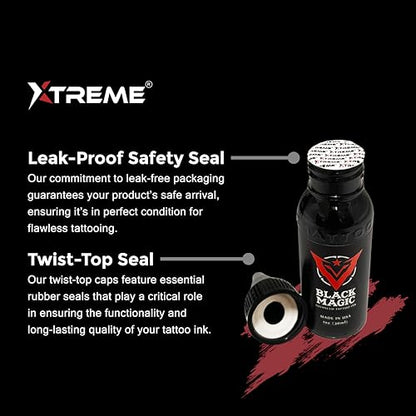 Xtreme Tattoo Ink, Versatile Medium Viscosity for Precision Tattooing, Rich Hue, Quick Healing, Acrylic-Free, Water Based and Premium Quality - Ready-to-Use Tattoo Ink (Autumn, 0.5 oz) - color: Autumn, size: 0.5 fl oz