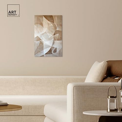 Art Remedy Scattered Thoughts Gallery Wrapped Abstract Shapes 1 Piece Canvas Wall Art, 16" x 24", Gallery Wrapped - color: Gallery Wrapped, size: 24"L x 16"W