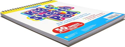 Kids' Sketch Pad (50 perforated sheets of high quality paper. Acid-free)