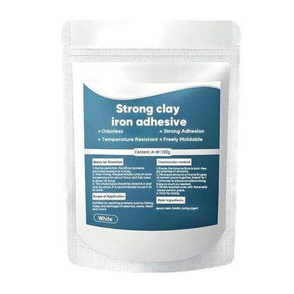 High-Strength Multi-Purpose Repair Clay, Strong Clay Iron Adhesive, Repair Putty Plastic Metal Wood Ceramic Tile and Glass, for Bonding, Repairing, Filling Cracks Holes (1PC) - color: 1PC