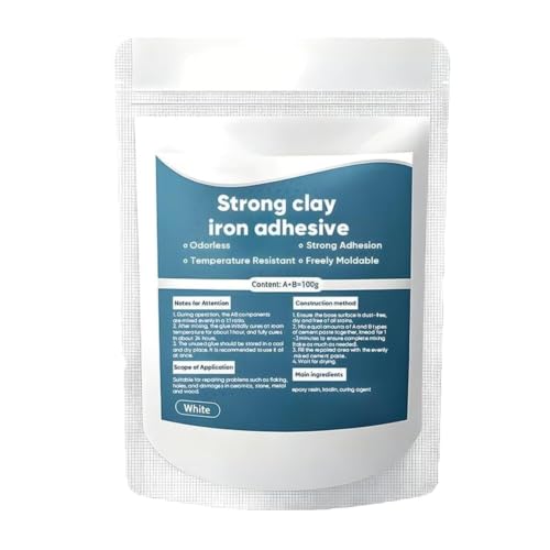 High-Strength Multi-Purpose Repair Clay, Strong Clay Iron Adhesive, Repair Putty Plastic Metal Wood Ceramic Tile and Glass, for Bonding, Repairing, Filling Cracks Holes (1PC) - color: 1PC
