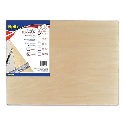 Maped - Helix Wooden Lightweight Drawing Board 16 x 21 Inch - Sketching Outdoors - Precision Metal Edge - Ensures Accuracy and Stability - Durable, Portable, Versatile - size: 16” x 21”, style: Metal Edge