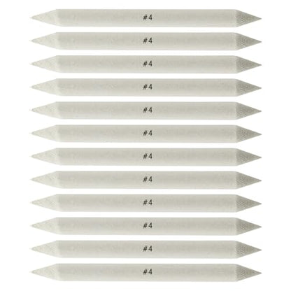 Creative Mark Blending Stumps - Solid Double-Ended Blending Stumps for Blending Charcoal, Pencils, Pastels, and More! - [Size # 4-12 Count] - size: Size # 4 - 12 Pack