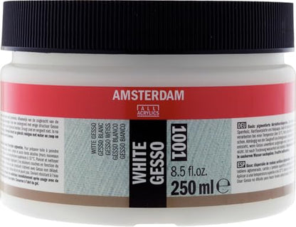 Amsterdam Tarrence Gesso Acrylic Medium White Gesso T2417-3001 250ml - color: white gesso