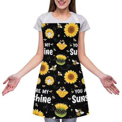 Cooking Apron for Adults with Pockets, Waterproof Oil Resistant Bib for Kitchen Restaurant BBQ Baking - color: Style (337)