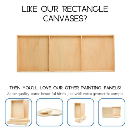 Birch Painting Panel 18 x 24 x 3/4-inch, Large Wood Canvas Boards for Painting, Blank Signs for Crafts, by Woodpeckers - size: 18 x 24
