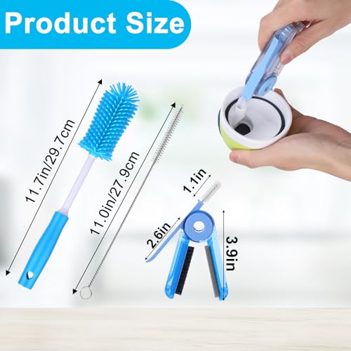 XANGNIER 3 Pack Water Bottle Cleaner Brush Kit-Cleaning Set for Sports Water Bottle, Baby Bottles, Tumbler Cup Bottle Cleaner Brush - size: 3 pack