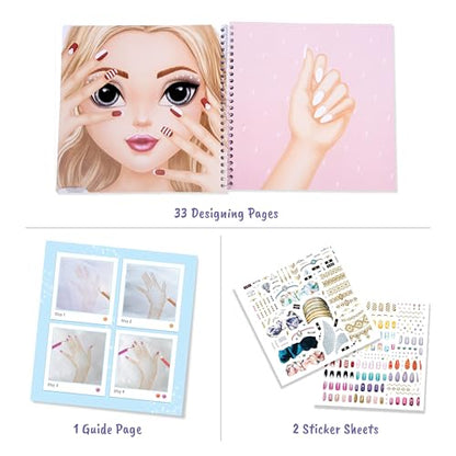 BSCOOL - Drawing, Coloring & Activity Book. Nail Design Book with Stickers and Guides. Fashion Design Sketchbook for Kids 5 and up. Little Designer Book - Nail Sticker Book. Gift for Girls - color: Nail Design Studio