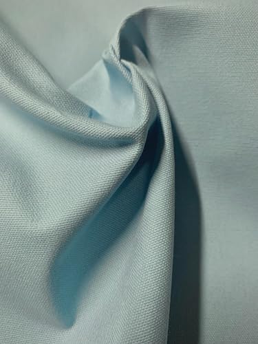 60" Wide 10oz Light Blue Cotton Duck Canvas Fabric by The Yard - Ideal as an Upholstery, Craft & Hobby Fabric - Durable, Versatile Material for Home Decor, Sewing & DIY Use - color: Light Blue