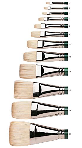 Winsor & Newton 5973714 Winton Hog Bright #14 Bristle Brush - size: #14, style: Bright
