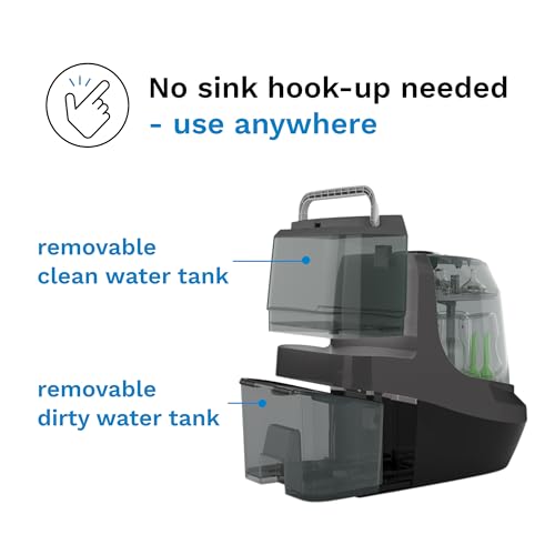 Baby Brezza Bottle Washer Pro - Baby Bottle Washer, Sterilizer + Dryer - All in One Machine Cleans Baby Essentials, Bottles + Pump Parts – Appliance Replaces Bottle Brushes & Drying Racks, Charcoal - color: Charcoal