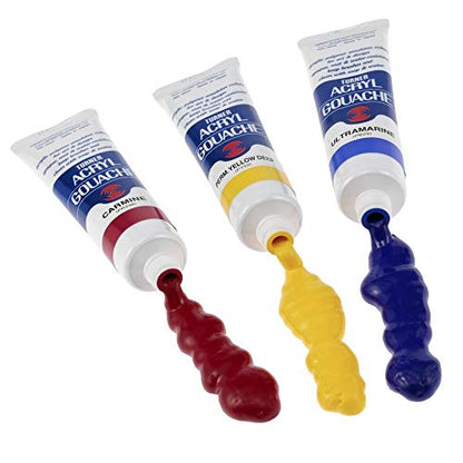 Turner Acrylic Paint Set Artist Acryl Gouache - Super Concentrated Vibrant Acrylics, Fast Drying, Velvety Matte Finish - [Set of 48 | 20 ml Tubes]