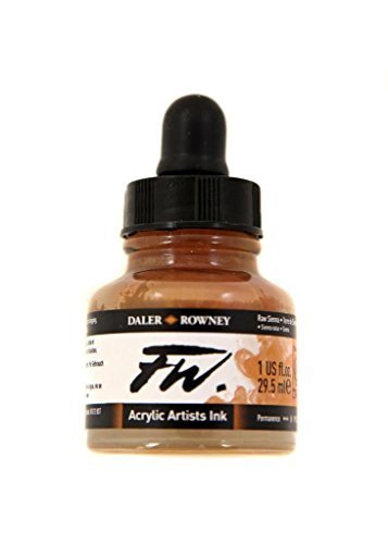 Daler Rowney FW Artists Acrylic Ink 29.5 ML Pot - Raw Sienna