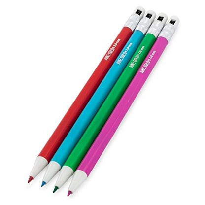 June Gold 36 Uniquely Colored 2.0 mm Mechanical Pencils and a 6 Pack of Gray Kneaded Rubber Erasers