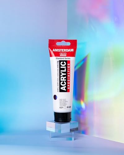 Amsterdam Standard Series Acrylic Tube 120ml Pearl Violet 821 (17098212) - color: Pearl Violet, size: 4.06 Fl Oz (Pack of 1)