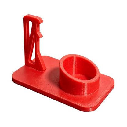 Paint Storage Rack Paint Holder for Miniature Models with Brush Drying Rack and Secure Bottle Slot Organizers - color: Red