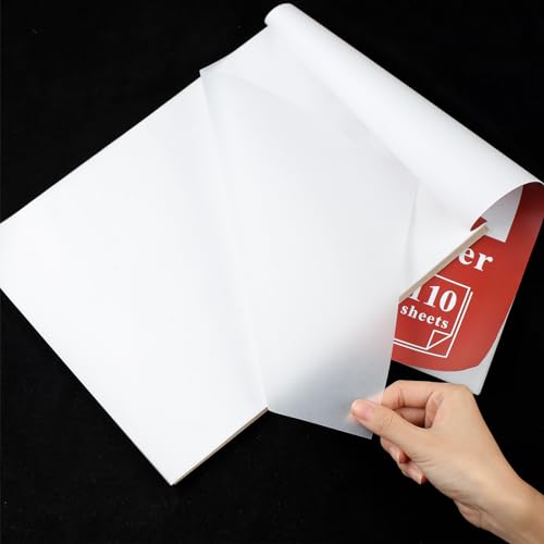 110 Sheets Tracing Paper for Drawing, 9”x12” Trace Paper, Translucent Vellum Paper Tracing Paper Pad, Tracing Pad for Sketching, Preliminary Drawing, Overlaying Images Tracing - size: 9”x12”（110 Sheets）
