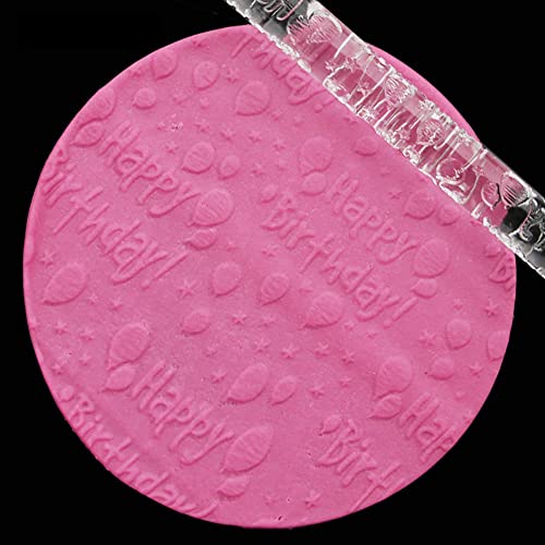 Rengue Acrylic Rolling Pin with 28 Patterns, Compliant Material, Comfortable Grip, 16 X 1 Cm, Lightweight for Dough and Pastry Acrylic Rolling Pin with 28 Patterns, Nan Kitchen (#11) - size: 51035 birthday