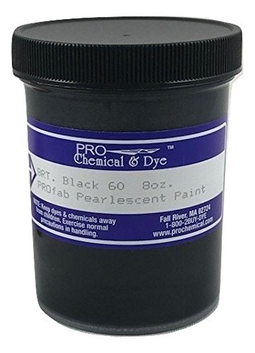 Pearlescent Textile Paint 8 oz. (Black) - color: Black