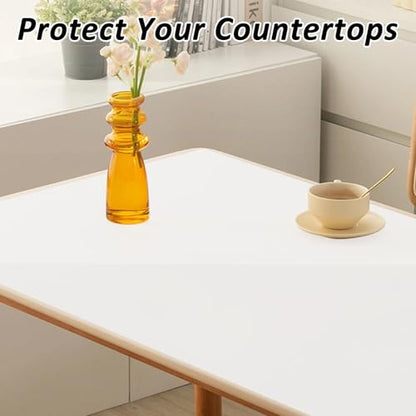 Extra Large Silicone Mat 48" x 24" Silicone Mats for Kitchen Counter Countertop Protector Mat 1-mm Heat Resistant Silicone Non-slip Dinner Table Pad Placemats for Cooking Baking Making Crafts