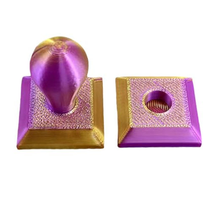 Diamond Art Painting Embossing Roller 3D Printing Diamond Art Painting Seal Press Diamond Art Painting Roller Tool Set for Multi-Color Square & Circular Drills (Purple Gold Gradient) - color: Purple Gold Gradient