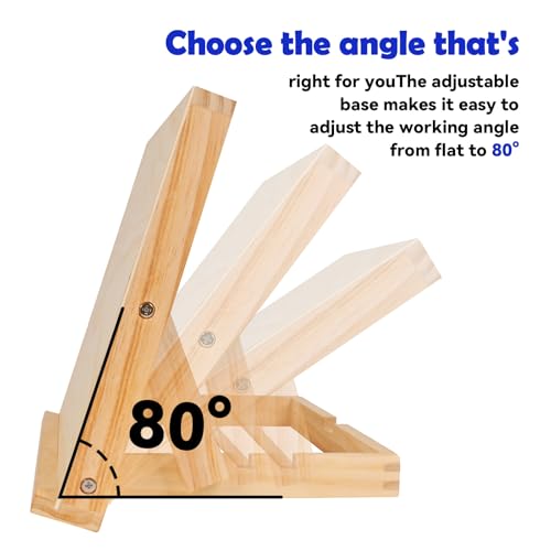 Easel for Painting Tabletop Table Easel 13 4/5 by 11 2/5 in | Adjustable Angle Art Easels for Painting Art Supplies for Adults Student Artist
