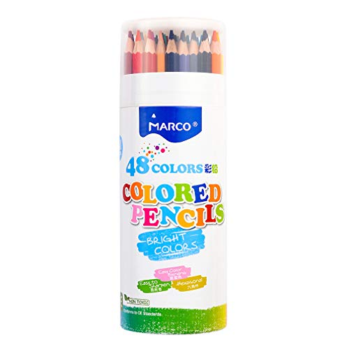 oily soft core smooth color pencil, 48 colors, smooth strokes