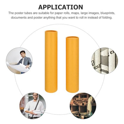 ARTIBETTER Extendable Telescopic Artwork Storage Tube 13.77 Inch Waterproof Mailing Poster Tube for Drawings Blueprints Calligraphy Document Protection and Transport