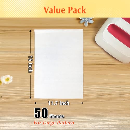 50 Pack PTFE Teflon Paper 16×11.7" 50 Sheets for Heat Press Heat Resistant Craft Mat,Sublimation Paper and Heat Transfer Paper Reusable - color: Teflon Paper, size: 11"×17" 50Sheets