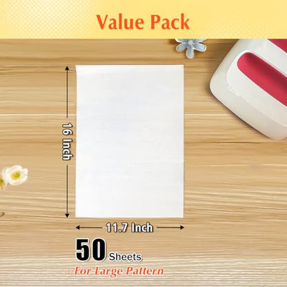 50 Pack PTFE Teflon Paper 16×11.7" 50 Sheets for Heat Press Heat Resistant Craft Mat,Sublimation Paper and Heat Transfer Paper Reusable - color: Teflon Paper, size: 11"×17" 50Sheets