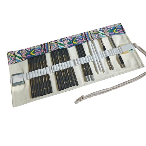 Drawing Pencils, Sketch Pencils Set Graphite 12B 10B 8B 7B 6B 5B 4B 3B 2B B HB 2H 4H 6H and Charcoal Pencils Art Supplies for Sketching and Drawing,Pencil Set for Artists or Beginners - color: Black