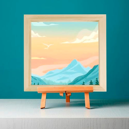 Unfinished Wood Panels, 10 x 10 Inch Wood Canvas Boards, 5 Pcs Wooden Canvas Panels Boards for Crafts Painting Canvas DIY Art Projects Pouring Arts Use with Oils Acrylics - size: 10×10×0.8 Inch