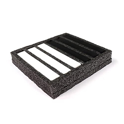 HA SHI Professional Soft Chalk Pastels for Adult Artists, Square Artist Grade Drawing Media, Black and White, 6 Sticks - color: Black & White (6 Sticks)
