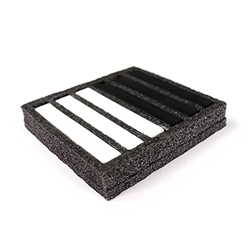 HA SHI Professional Soft Chalk Pastels for Adult Artists, Square Artist Grade Drawing Media, Black and White, 6 Sticks - color: Black & White (6 Sticks)